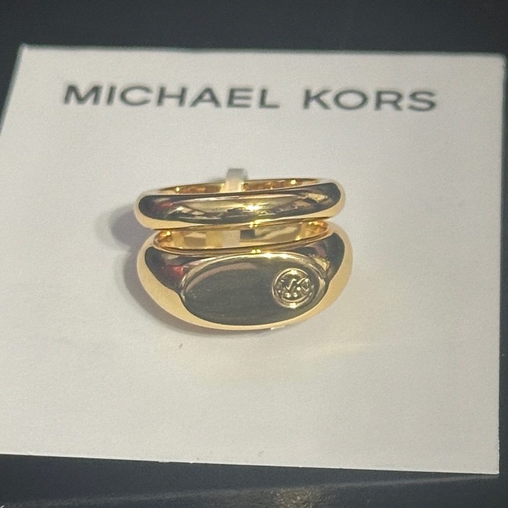 Michael Kors Gold-Tone Statement Ring